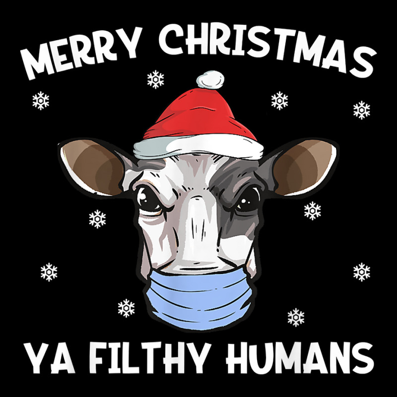 Merry Christmas Milk Cow Face Mask  Dairy Cow Santa T Shirt Fleece Short | Artistshot