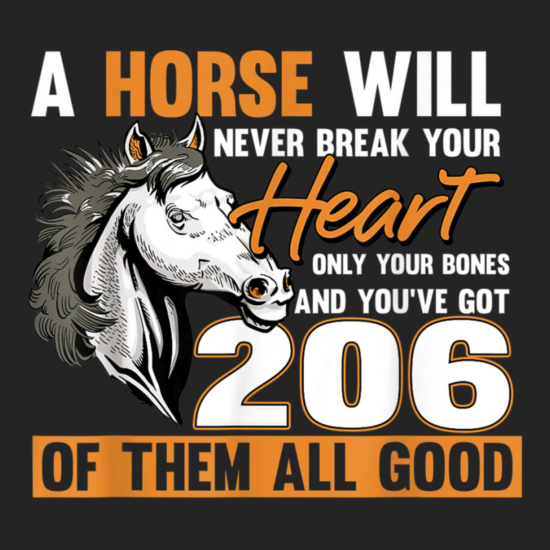 A Horse Will Never Break Your Heart Horse Rider Horses 3/4 Sleeve Shirt by MillaLampman | Artistshot