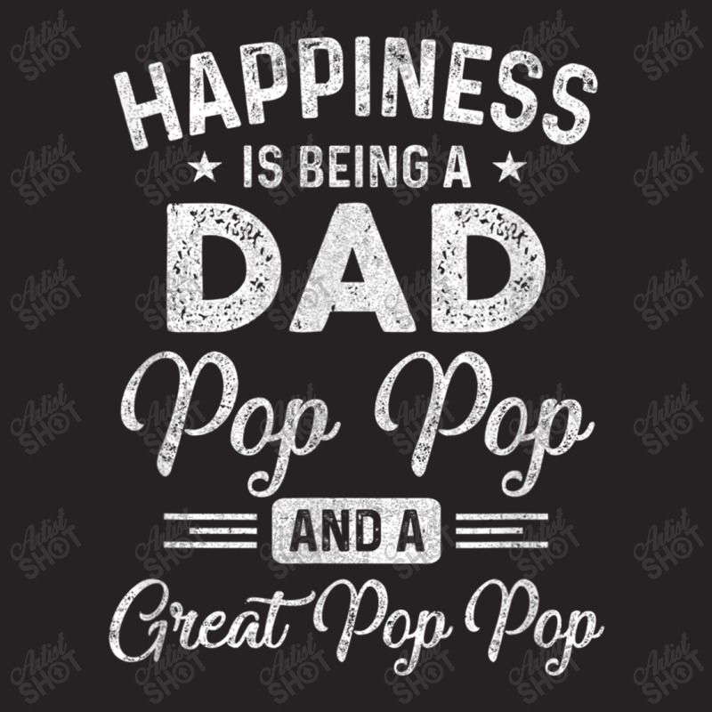 Happiness Is Being A Dad Pop Pop And Great Pop Pop Vintage Cap | Artistshot