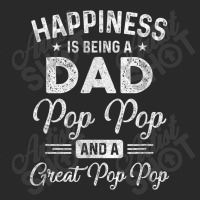 Happiness Is Being A Dad Pop Pop And Great Pop Pop Printed Hat | Artistshot