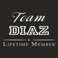 Team Diaz Lifetime Member Personalized Surname Ladies Fitted T-shirt | Artistshot