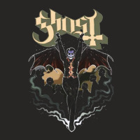 Best Metal Ghost Ladies Fitted T-shirt | Artistshot