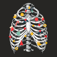 Skeleton Rib Cage Bauble Radiology Radiologist Christmas T Shirt Ladies Fitted T-shirt | Artistshot