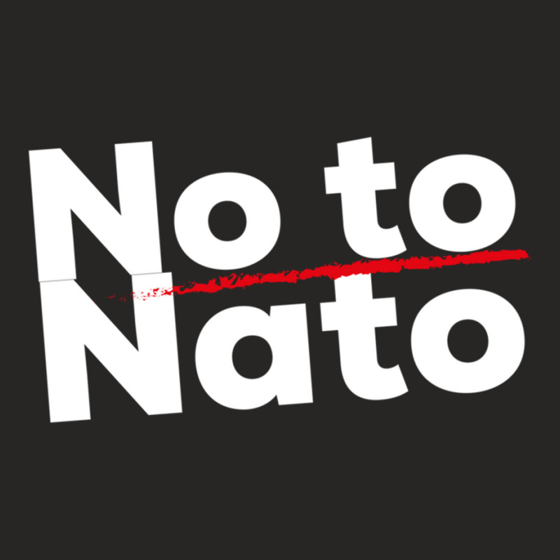 No Nato, No Otan, No War 2 Ladies Fitted T-Shirt by cm-arts | Artistshot