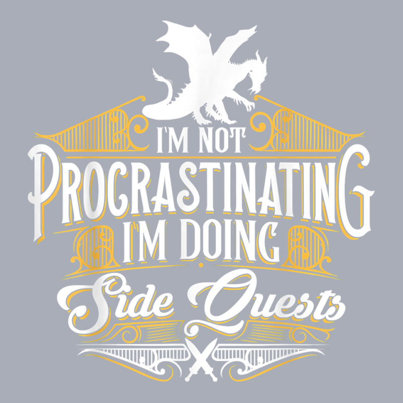 Not Procrastinating Side Quests Funny Rpg Gamer Dragons T Shirt Tank Dress by cm-arts | Artistshot