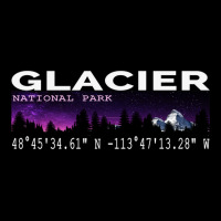 Glacier National Park Night Sky With Gps Location Design Men's Long Sleeve Pajama Set | Artistshot