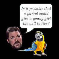 Jonathan Frakes Interrogates You A Parrot Women's V-neck T-shirt | Artistshot