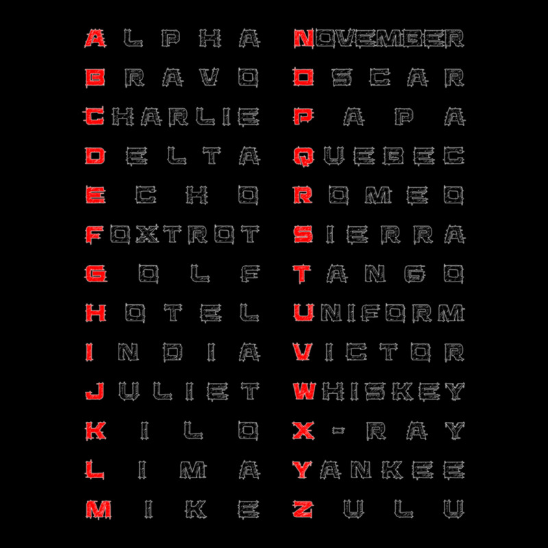 Phonetic Alphabet Long Sleeve Shirts | Artistshot