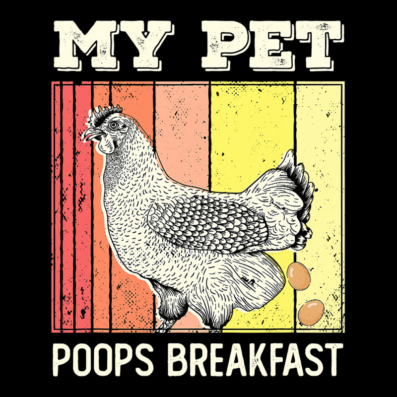 Chicken Chick My Pet Poops Breakfast Retro Eggs Farmer Chicken Lover 2 Lightweight Hoodie by cm-arts | Artistshot