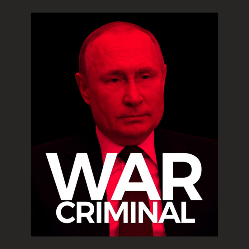 Putin Is A War Criminal Ladies Fitted T-Shirt by cm-arts | Artistshot