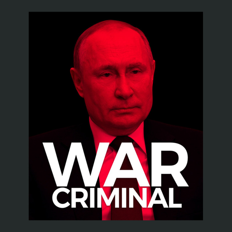 Putin Is A War Criminal Women's Triblend Scoop T-shirt by cm-arts | Artistshot