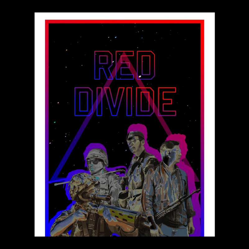 Red Divide  Retrowave Graphic Pocket T-Shirt by cm-arts | Artistshot