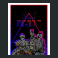 Red Divide  Retrowave Graphic Women's Triblend Scoop T-shirt | Artistshot