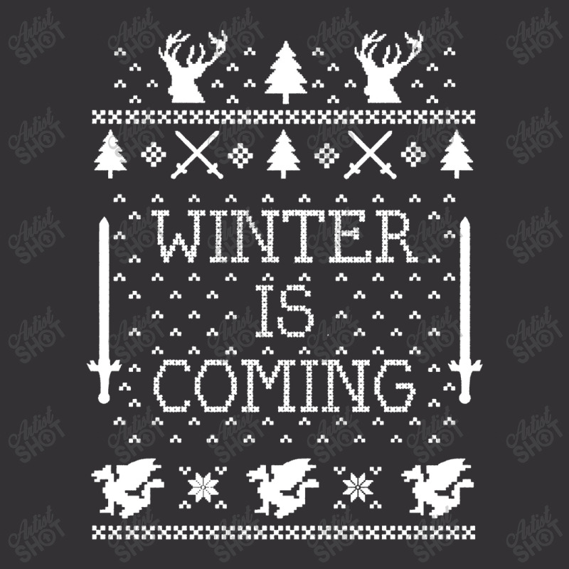 Winter Is Coming Ugly Christmas Vintage Hoodie And Short Set | Artistshot