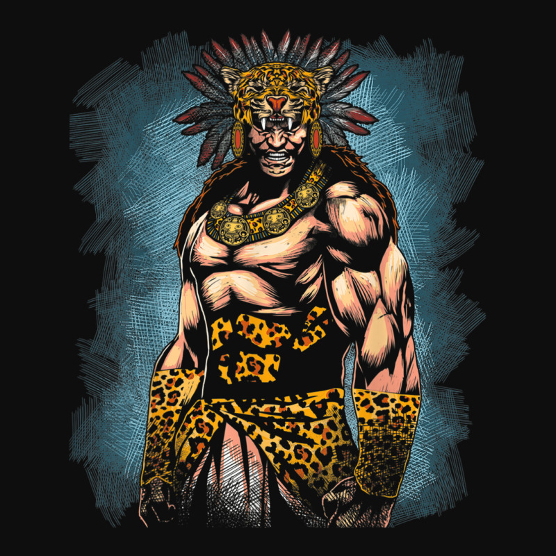 Aztec Jaguar Ancient Warrior Native Mexican Mythology Crop Top by JusticePeck | Artistshot