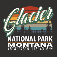 Vintage  Retro Color Glacier National Park With Gps Location Design Re Champion Hoodie | Artistshot