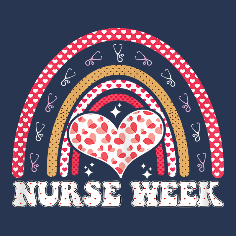 Womens Nurse Week Rainbow Heart Neonatal Nurse T Shirt Men Denim Jacket | Artistshot