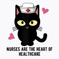 Womens The Black Cat Became A Nurse, Nurses Love The Cats T Shirt T-shirt | Artistshot