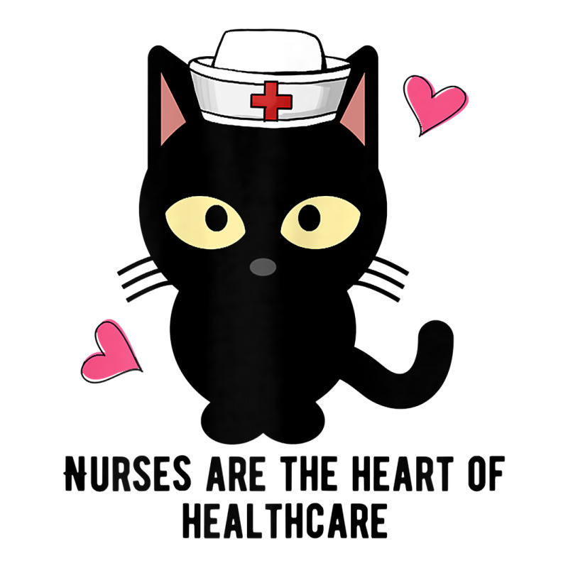 Womens The Black Cat Became A Nurse, Nurses Love The Cats T Shirt Long Sleeve Shirts | Artistshot