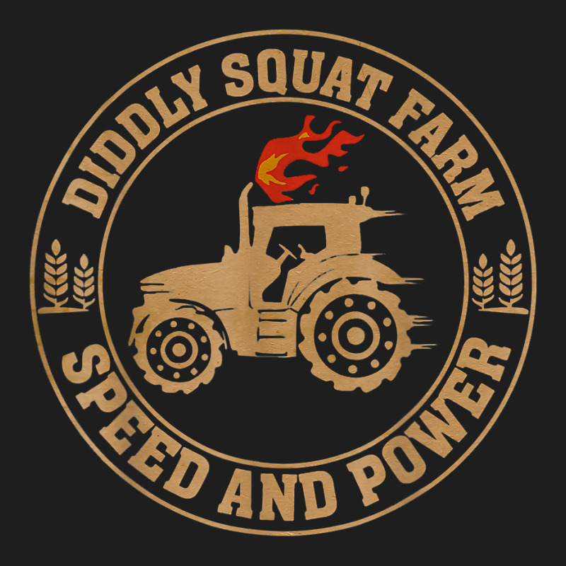 Perfect Tractor Design Diddly Squat Farm Speed And Power T Shirt Classic T-shirt by cm-arts | Artistshot