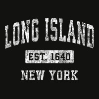 Long Island New York Ny Vintage Established Sports Design Scorecard Crop Tee | Artistshot