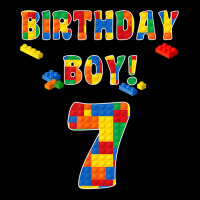 Building Block Birthday Boy Turning 7 Men's 3/4 Sleeve Pajama Set | Artistshot