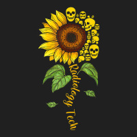 Radiology Tech  Radiographer Rad Tech Sunflower Skull Gift Ladies Polo Shirt | Artistshot