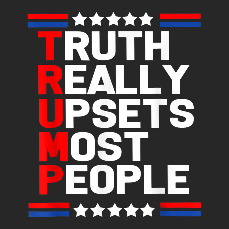 Trump Truth Really Upset Most People Trump 2024 America Flag Men's T-shirt Pajama Set | Artistshot