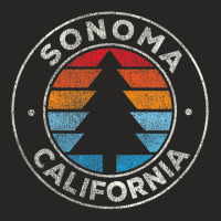 Sonoma California Ca Vintage Graphic Retro 70s Ladies Fitted T-shirt | Artistshot