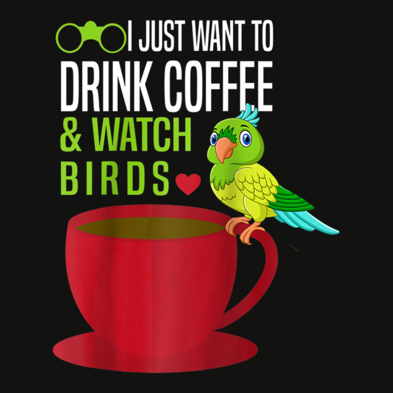 Drink Coffee And Watch Birds Birding Caffeine Lover Raglan Baseball Te Scorecard Crop Tee by fashions.all | Artistshot