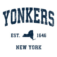 Yonkers New York Ny Vintage Athletic Navy Sports Design T Shirt Crewneck Sweatshirt | Artistshot