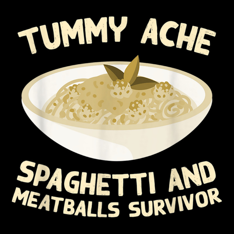 Tummy Ache Spaghetti And Meatballs Survivor Funny T Shirt Adjustable Cap by cm-arts | Artistshot