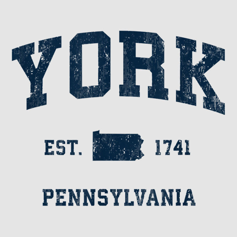 York Pennsylvania Pa Vintage Athletic Navy Sports Design T Shirt Exclusive T-shirt | Artistshot