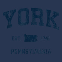 York Pennsylvania Pa Vintage Athletic Navy Sports Design T Shirt Men Denim Jacket | Artistshot