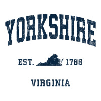 Yorkshire Virginia Va Vintage Athletic Navy Sports Design T Shirt Unisex Hoodie | Artistshot