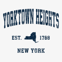 Yorktown Heights New York Ny Vintage Athletic Navy Sports De T Shirt Ladies Fitted T-shirt | Artistshot