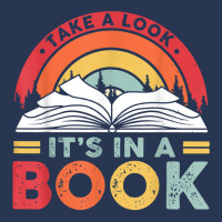 Take A Look It's In A Book Reading Vintage Retro Rainbow T Shirt Men Denim Jacket | Artistshot