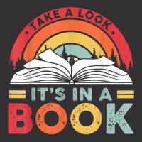 Take A Look It's In A Book Reading Vintage Retro Rainbow T Shirt Vintage Short | Artistshot