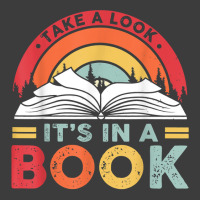 Take A Look It's In A Book Reading Vintage Retro Rainbow T Shirt Men's Polo Shirt | Artistshot