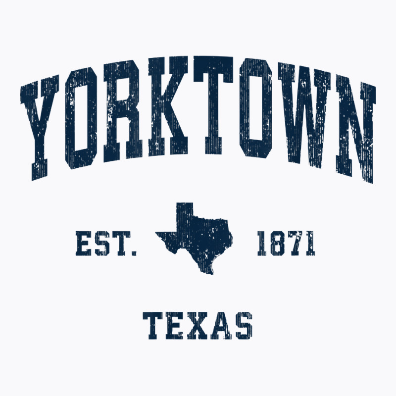 Yorktown Texas Tx Vintage Athletic Navy Sports Design T Shirt T-shirt | Artistshot