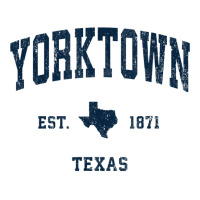 Yorktown Texas Tx Vintage Athletic Navy Sports Design T Shirt 3/4 Sleeve Shirt | Artistshot