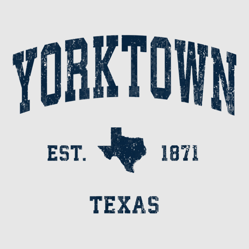 Yorktown Texas Tx Vintage Athletic Navy Sports Design T Shirt Hoodie & Jogger Set | Artistshot