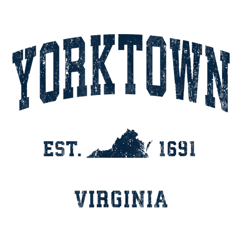 Yorktown Virginia Va Vintage Athletic Navy Sports Design T Shirt Youth Sweatshirt by alishia3asa | Artistshot