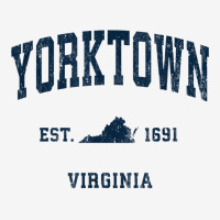 Yorktown Virginia Va Vintage Athletic Navy Sports Design T Shirt Youth 3/4 Sleeve | Artistshot