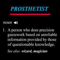 Prosthetist Definition T Shirt Adjustable Cap | Artistshot