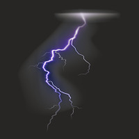 Lightning Thunder Lightning Bolt Storm Cloud Strikes Ladies Fitted T-shirt | Artistshot