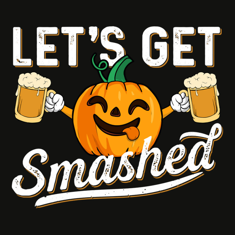 Drinking Pumpkin Lets Get Smashed Beer Lover Halloween Funny Long Slee Scorecard Crop Tee by ayedencoplon | Artistshot