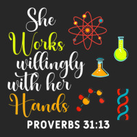 She Works Willingly With Her Hands Lab Tech Proverbs Women's Pajamas Set | Artistshot