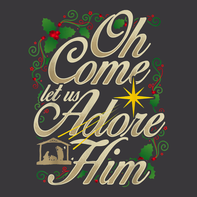 Oh Come Let Us Adore Him Nativity Christmas Religious Jesus T Shirt Ladies Curvy T-Shirt by cm-arts | Artistshot