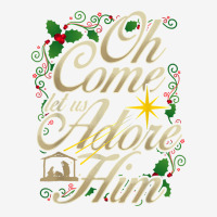 Oh Come Let Us Adore Him Nativity Christmas Religious Jesus T Shirt Baby Bibs | Artistshot